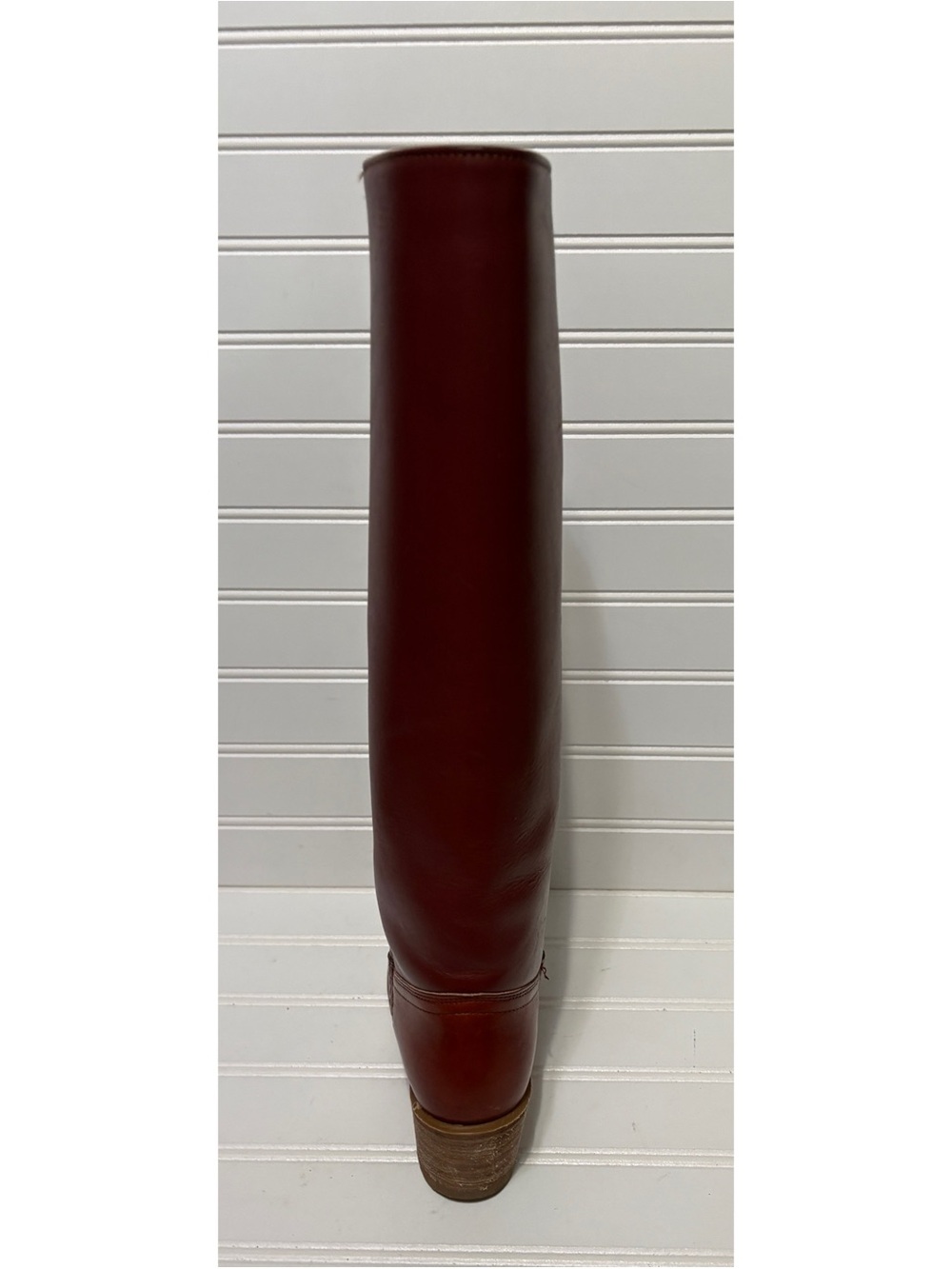 FRYE Red Leather Vintage Black Label Campus Boots Made in USA Womens Size 6 B - Picture 9 of 12